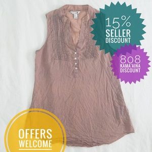 Forever 21 Sleeveless Peasant Top (M) in Dusk